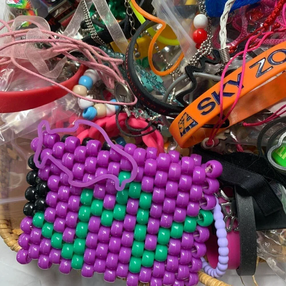 2 LB Bulk Lot of Kidcore Children’s Jewelry – Fun, Rainbow Colorful, & Playful!